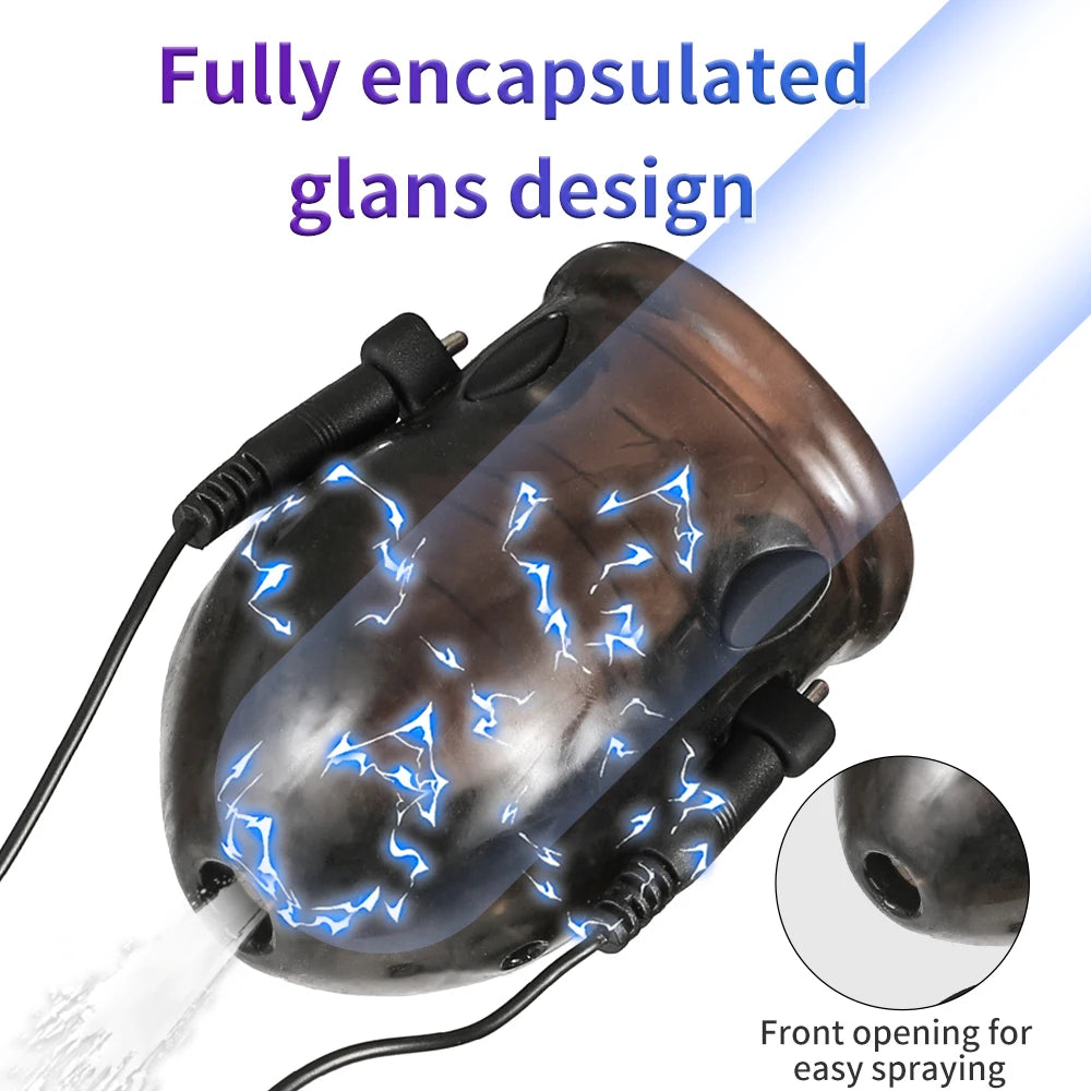 Glans Vibrator Penis Enlargerment Trainer Vibrator Masturbators for Men 10 Speeds Glans Stimulater Massager Adult Sex Toys