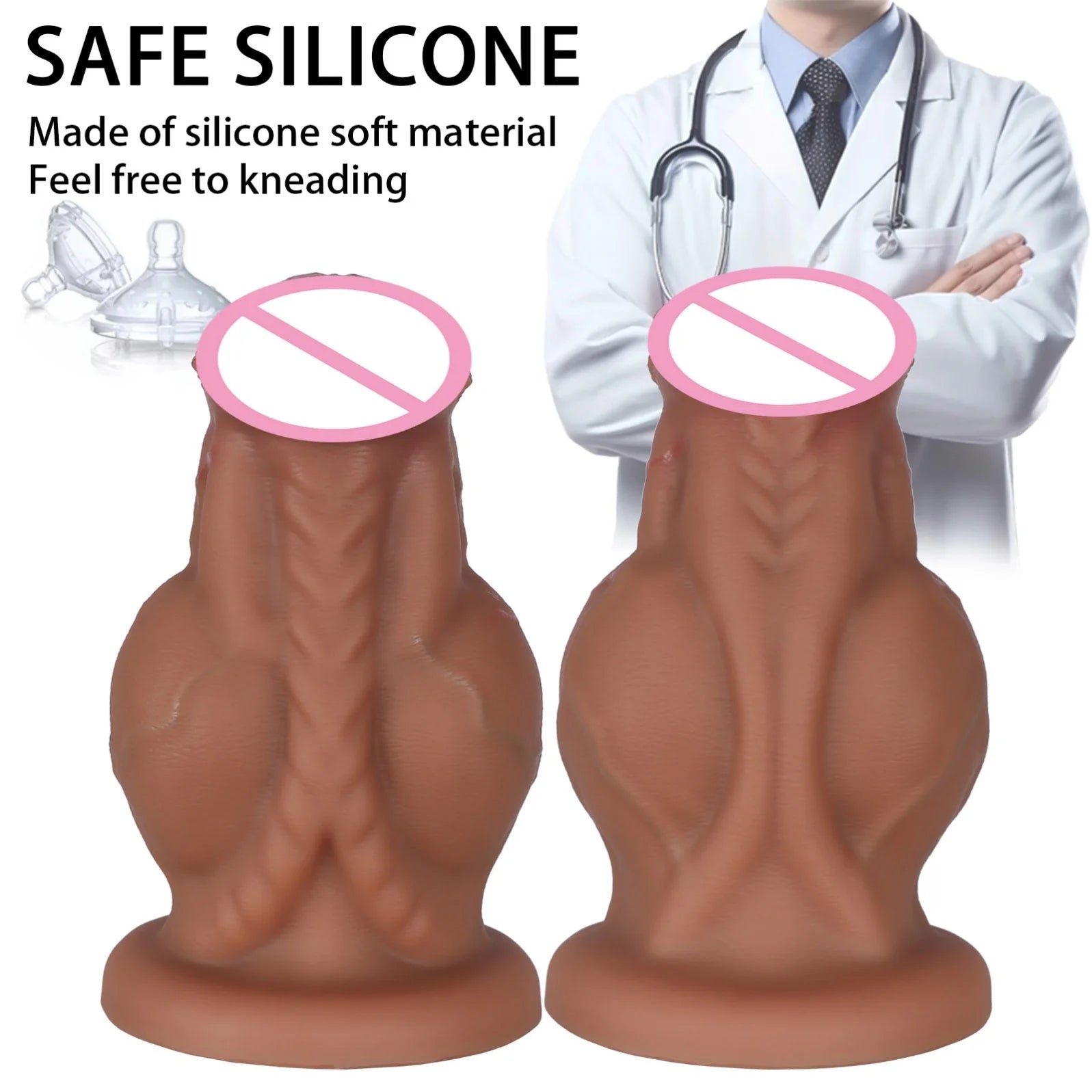 Huge Monster Dildo Knot Dildo Big Penis Sex Toys Women Gay Silicone Suction Cup Dilator Anal Adult Products Vagina Stimulation