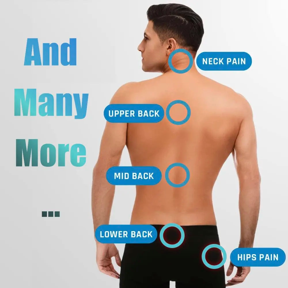 Deep Tissue Waist Muscle Relaxer Massager for Hip, Back and Psoas Training, Body Stretching with Ergonomic Design