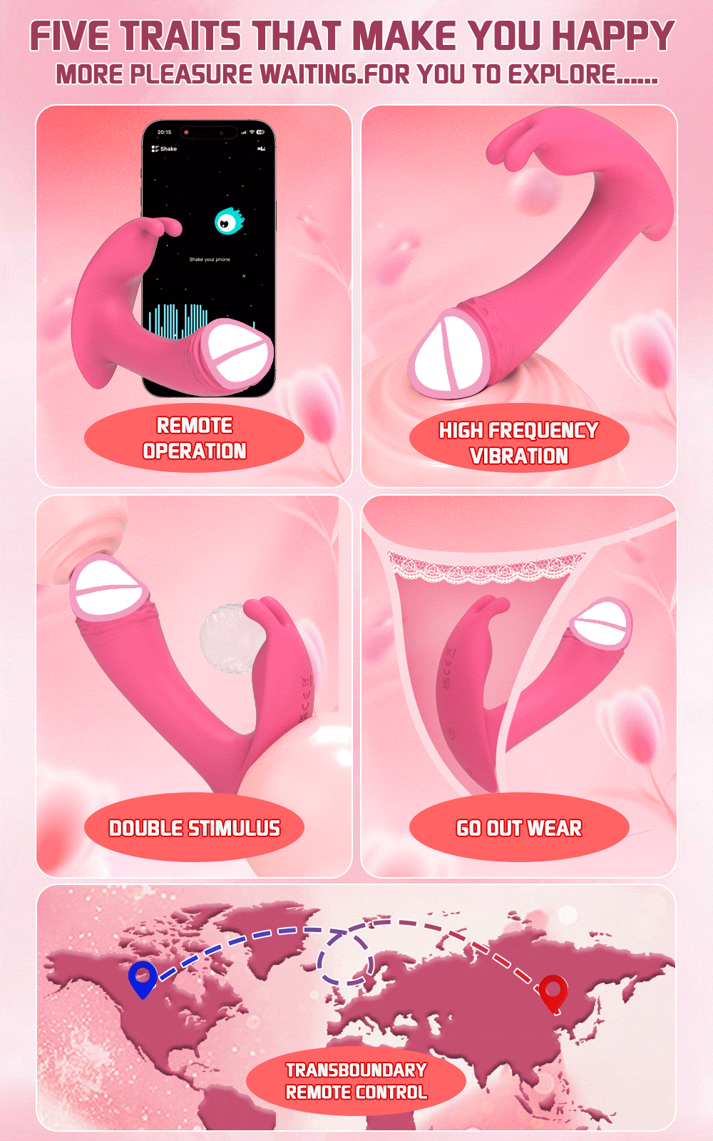 Penetration Vagina Vibrator Female Clitoris Stimulator Dildo Vibrator Sex Toy Wearable Panties Vibrator Adult Sex Toys for Women