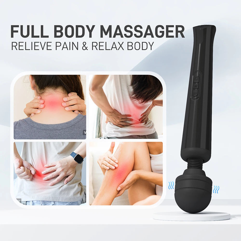 Powerful Dildo Vibrators Sex Toys for Woman AV Magic Wand Vibrating Vaginal Clitoris Stimulator Body Massager Adult Sex Product