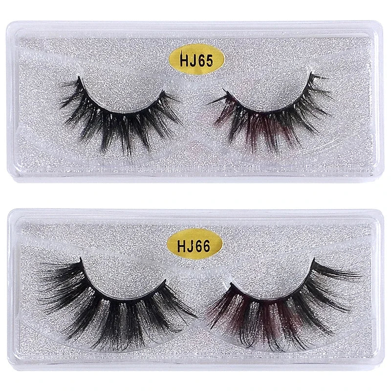 20 Pairs 3d False Lashes Bulk Natural Thick Fluffy False Eyelashes Makeup Fake Eyelashes Pack