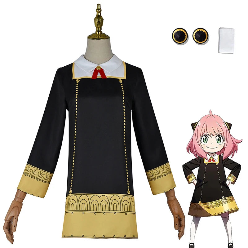 Anime Spy X Family Cosplay Costume Yor Forger Sexy Dress Loid Forger Light Green Suit Anya Kawaii Outfit Carnival Party Wig COS