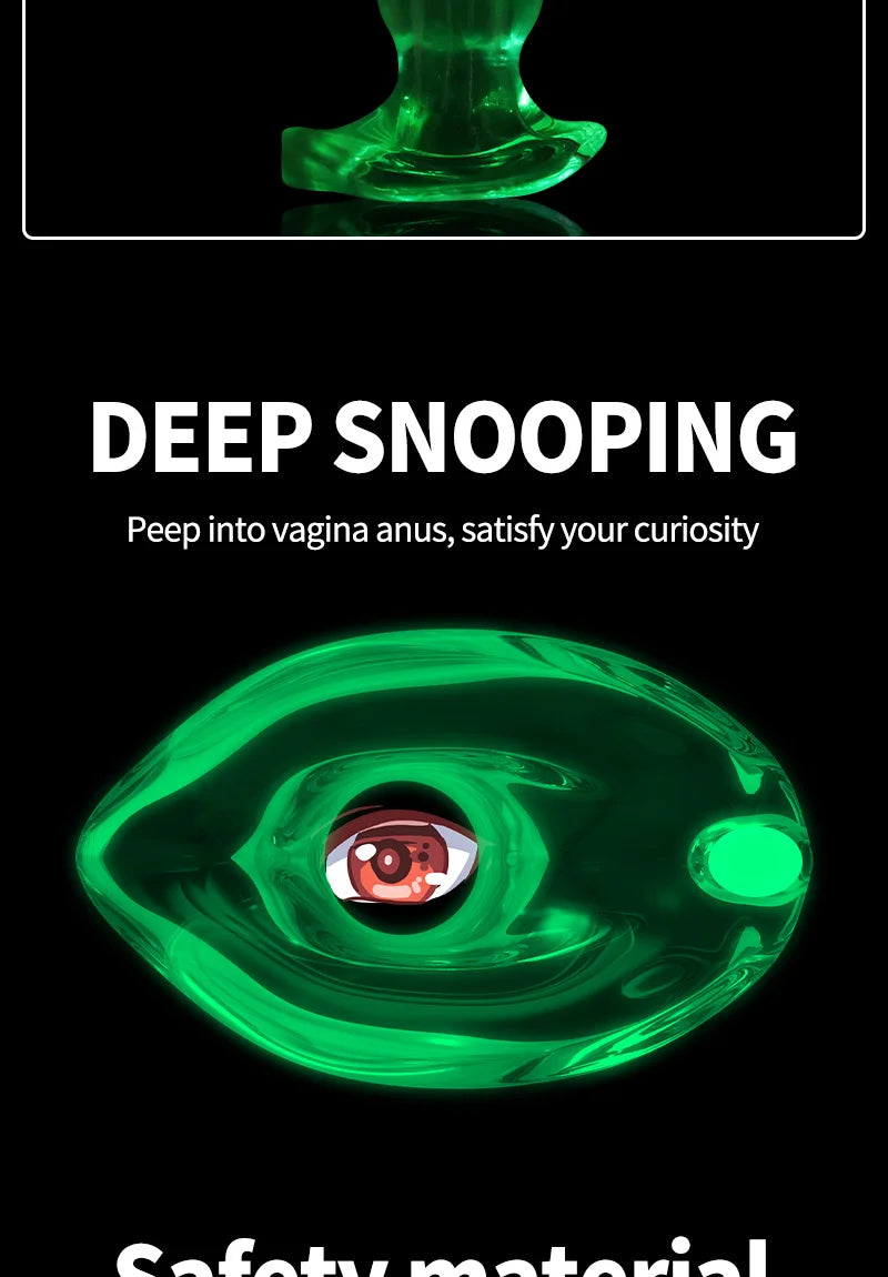 Illuminated Anal Plug Hollow Butt Plug Adult Products for Couple Sex Flirting Prostate Massage Anal Dilator Ass Stimulator Enema
