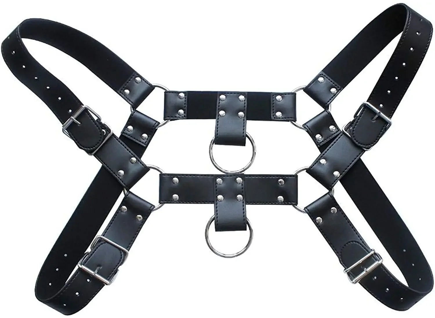 Men Harness Pu Leather Chest Harness Body Bondage lingerie Adult Sex Belt Erotic Costume Accessorie Fetish Gay Adjustable Sexual