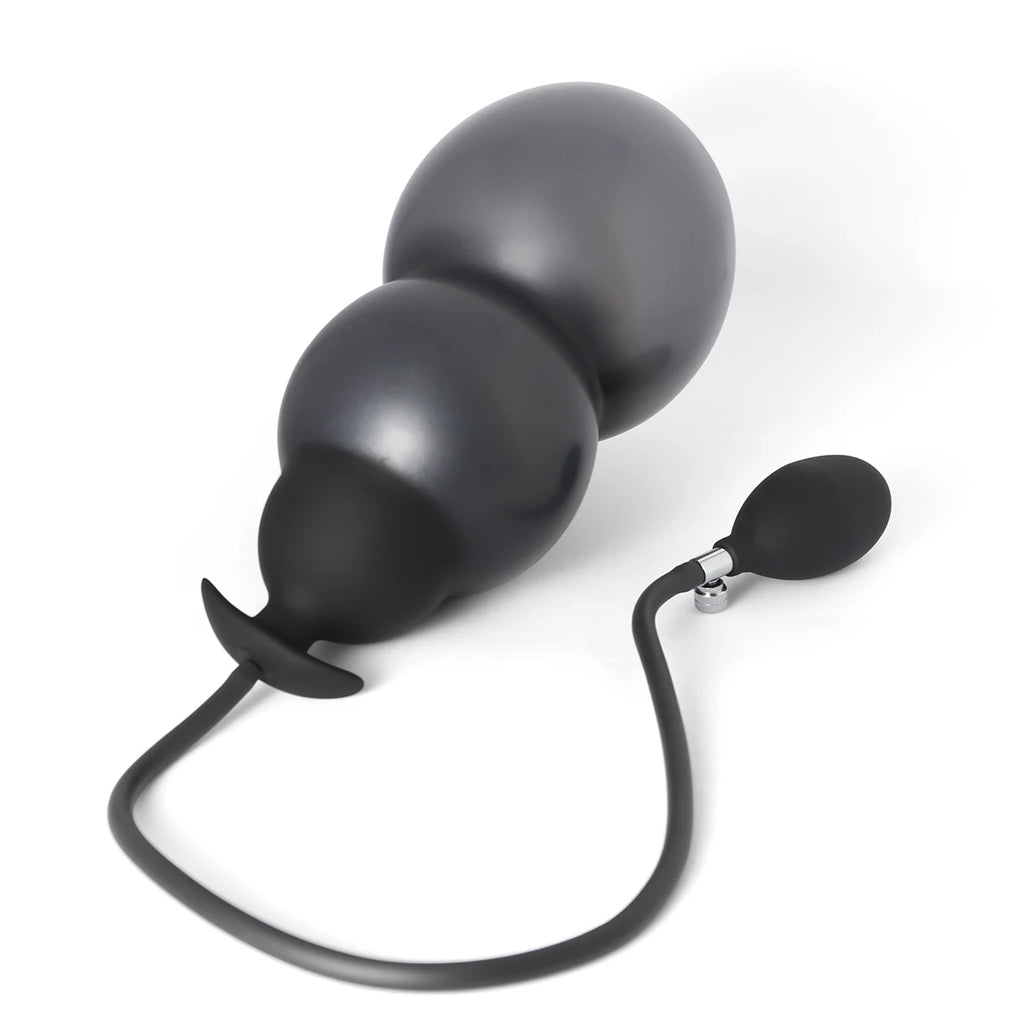 Inflatable Anal Plug Metal Ball Butt Plug Sex Toys For Men Women Huge Anus Ass Butt Dilator Prostate Massager G Spot Stimulator