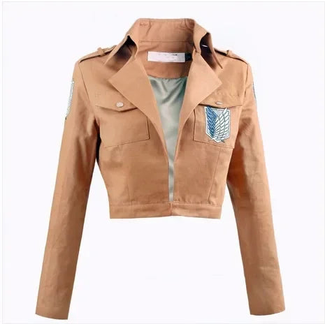 Attack on Titan Cosplay Shingeki no Kyojin Mikasa Ackerman Cosplay Costume Jacket Shawl Belt Suit Leather Shorts Full Sets