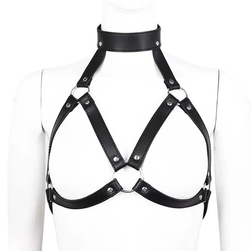 Sexy Body Harness Belt Sex toy straps Bdsm Bondage Lingerie Chest Harness Leather Lingerie Belt With Mask