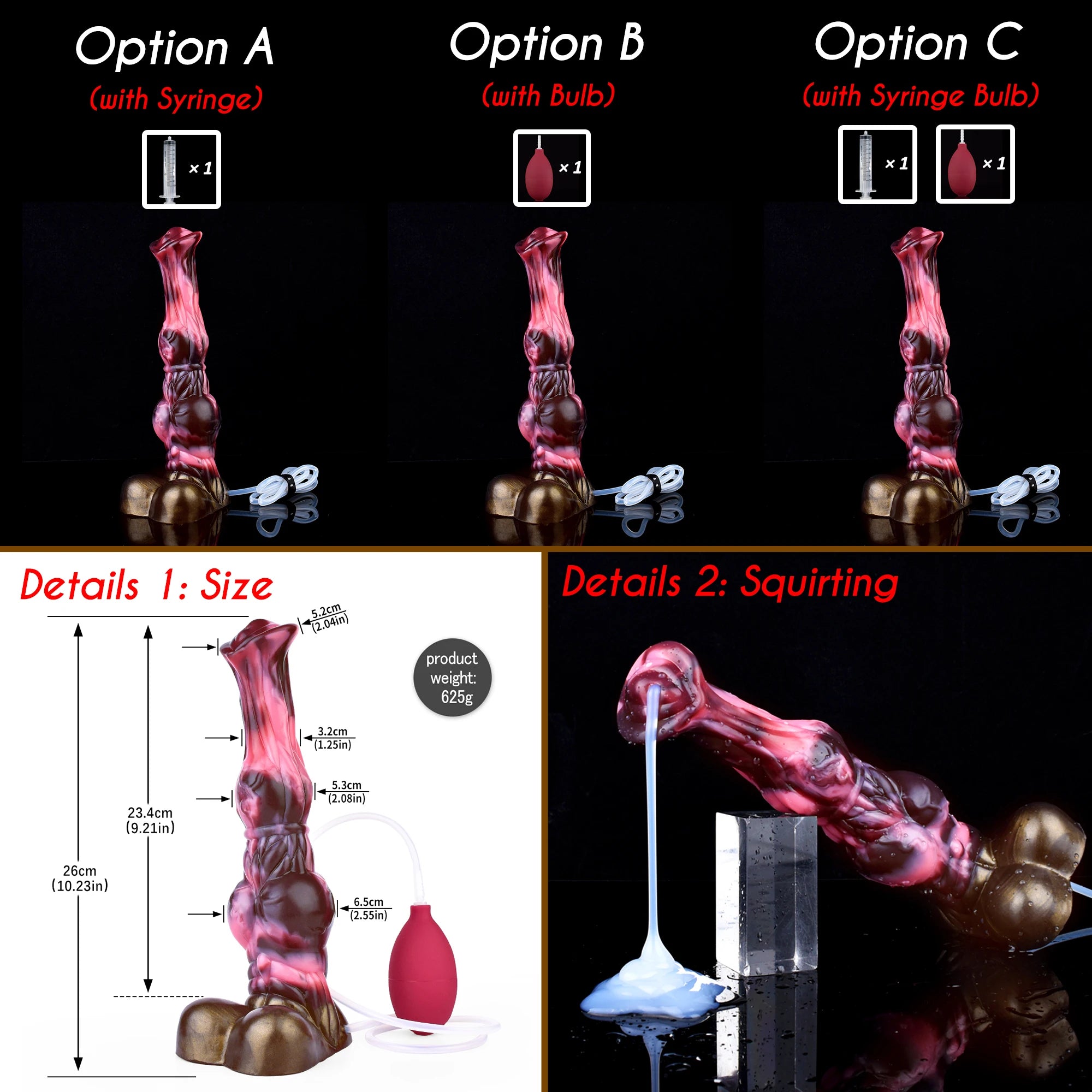 SHAZ Giant Dildo Long Anal Plug Butt Plug Double-Layer Silicone Horse Cock With Strong Suction Cup Sex Toys for adults Women 18+