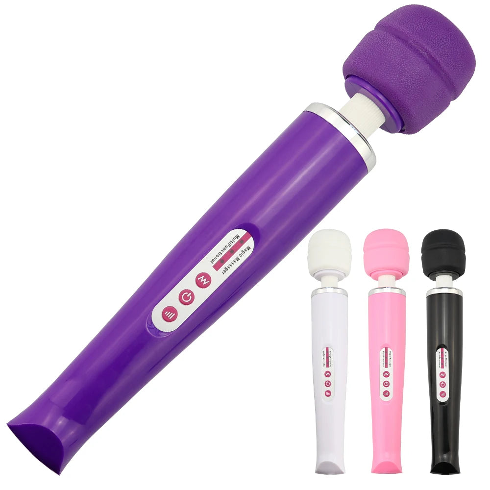 Super strong vibration massager with multiple frequencies to stimulate orgasm. Adult sex toy suitable for female masturbation.