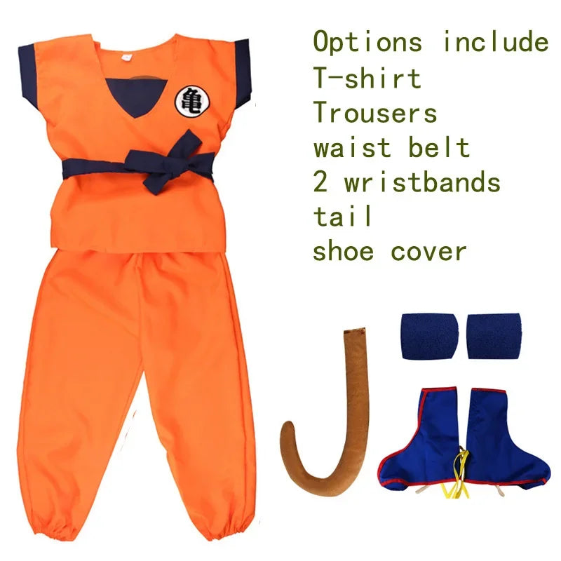 2025  Costume cosplay Goku Super Saiyan Cosplay Cosplay Uomini adulti Tute anime Costumi di carnevale di Halloween