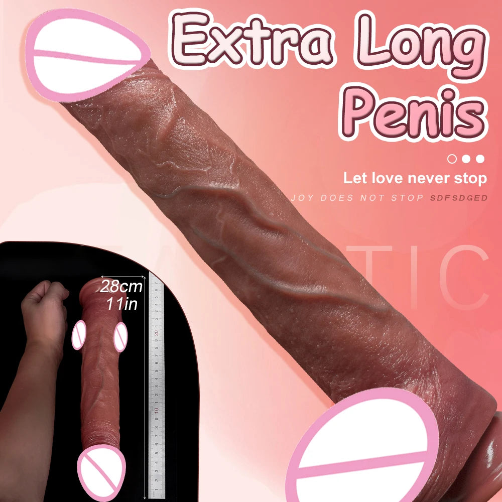 SiliconeSuper Long Realistic Dildo Penis Sex Toys for Women Big Cock Stimulate Vagina Sex Products Big Penis Anal Butt Plug
