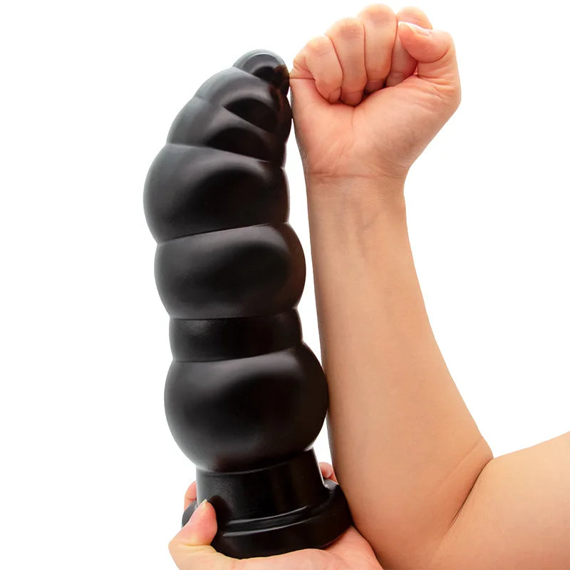 Giant Anal Dilator Pull Bead Black Dildo Male Prostate Stimulation Female Masturbation Vaginal and Anal Sex Toy Store