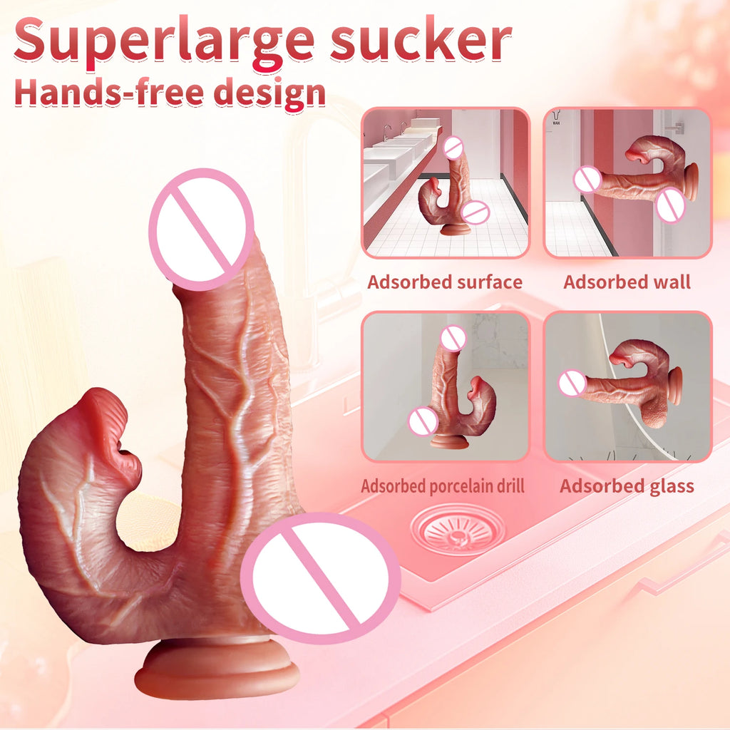 Realistic Thrusting Dildo for Women Licking Vibrator Clit G-Spot Stimulation Remote Control Adult Sex Toys Anal Masturbators