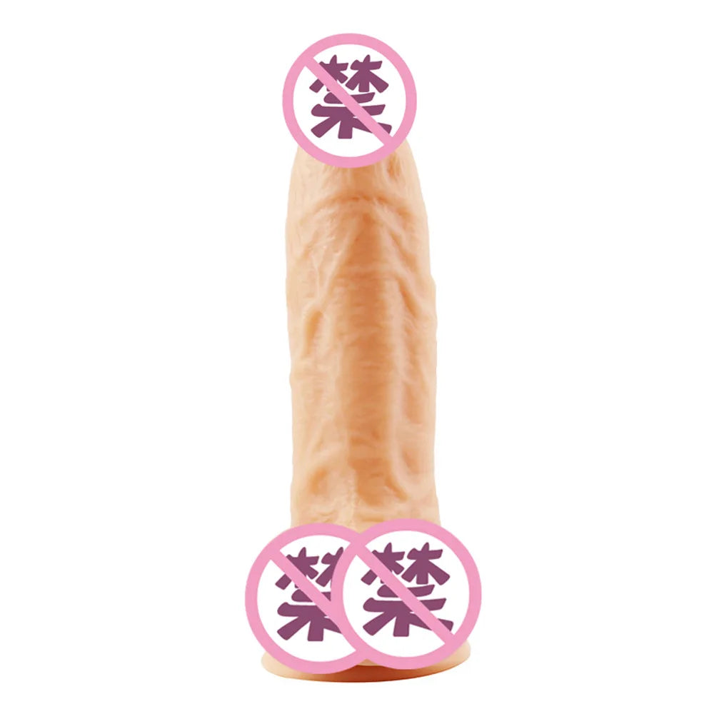 5CM dia Huge Realistic Giant Long Dildo Vaginal Masturbators Penis Erotic Toy for Women Suction Cup Thick Glans Dick
