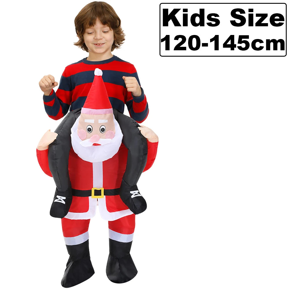 Hot Adult Christmas Tree Santa Claus Snowman Inflatable Costumes Anime Mascot Party Cosplay Costume Dress Suit for Man Woman