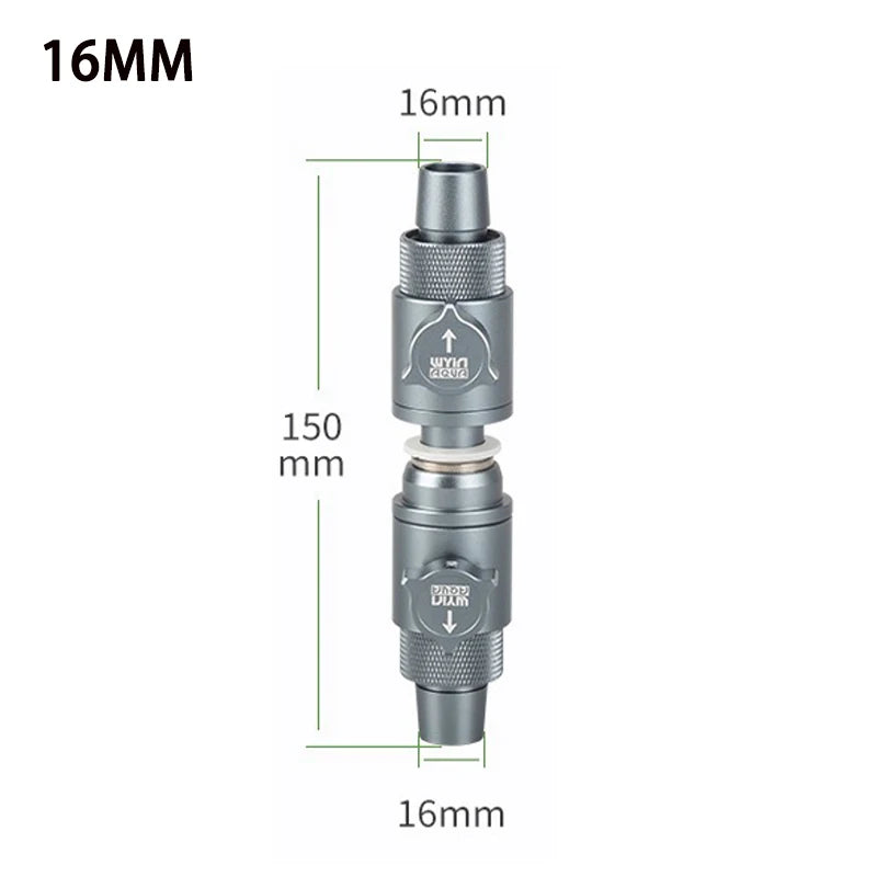 Aquarium inlet and outlet quick plug water pipe ball valve connection regulator fish tank filter accessories equipment