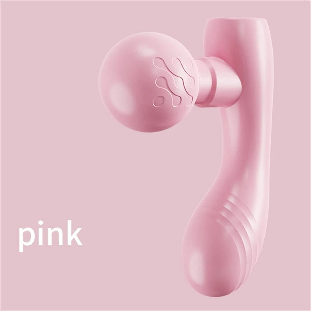 Sensual Dual-Headed Massager, Dual-Motor Vibrating Fascia Gun, Portable Rechargeable Muscle Relaxation Massager