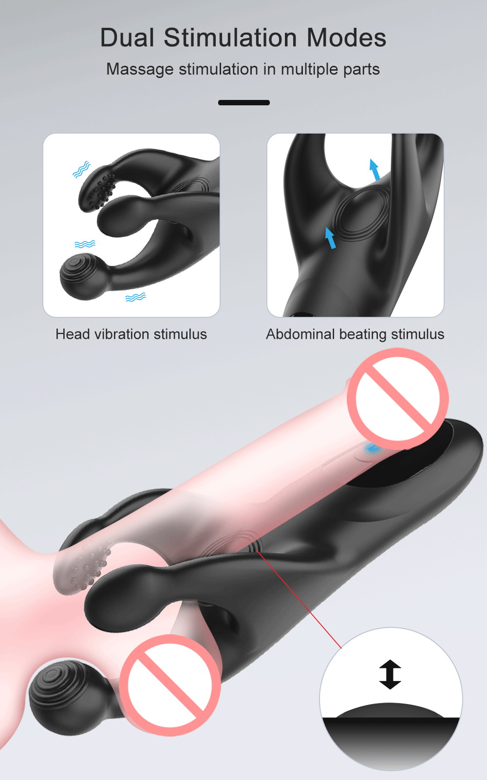 Vibrating Male Masturbator Glans Vibrator Electric Penis Massager Delay Trainer Exerciser Vibrations Stimulator Adult Sex Toy