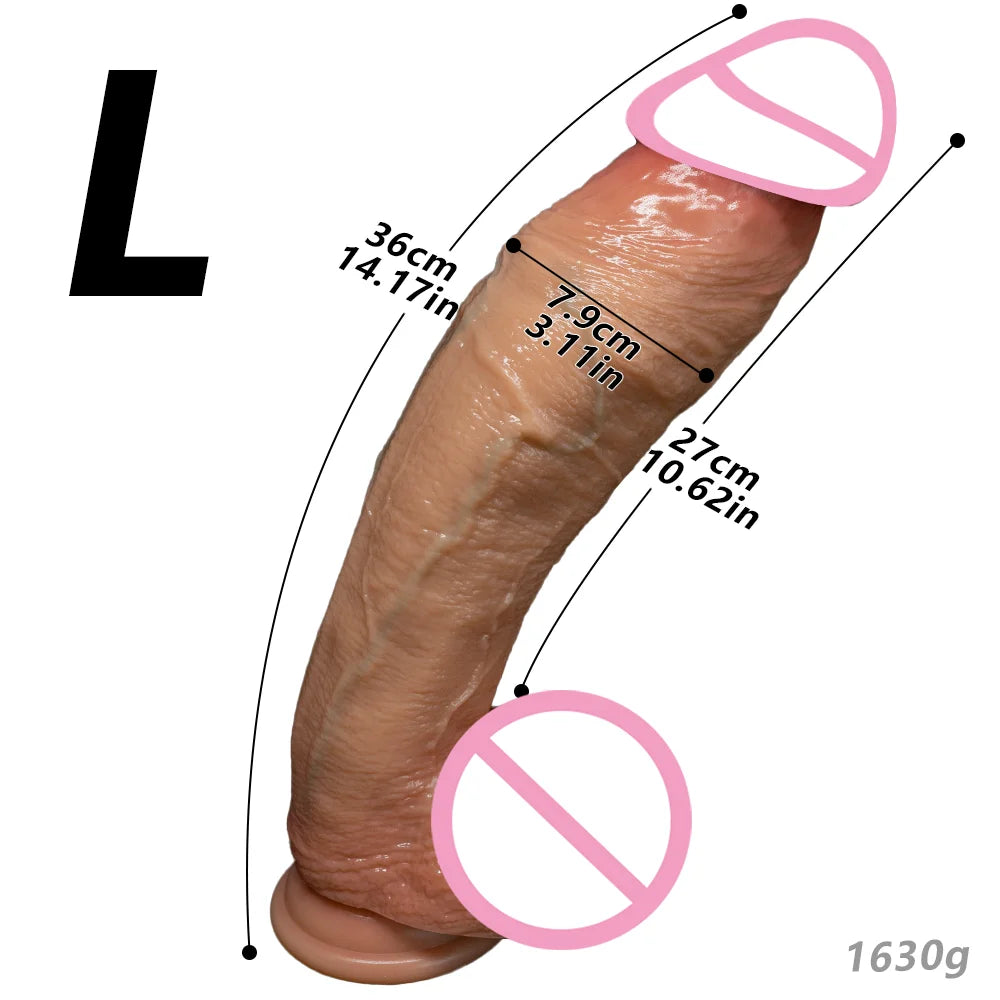 Super Huge Dildo Big Dick Realistic Penis Penetration Anal Butt Plug G-spot Vaginal Stimulator Masturbator Sex Toys For Women