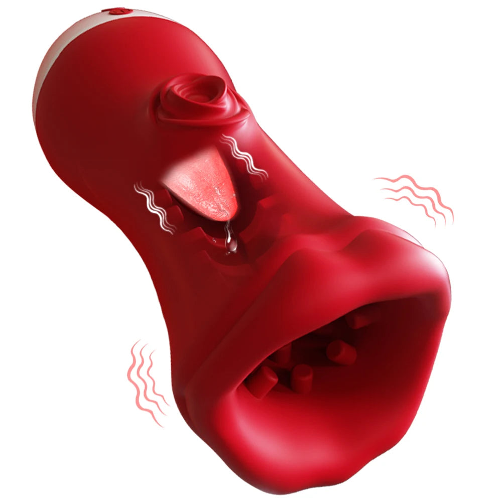 Male Masturbator Deep Throat Blowjob Vibrating Oral Sex Pussy Vagina Stimulation Adult Sex Toys Masturbators for Men Adult 18+