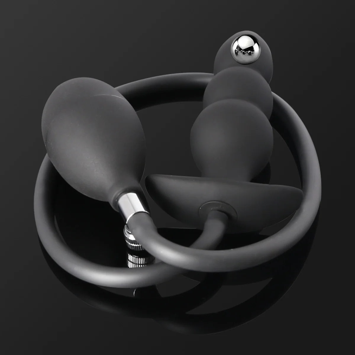 Inflatable Anal Plug Metal Ball Butt Plug Sex Toys For Men Women Huge Anus Ass Butt Dilator Prostate Massager G Spot Stimulator