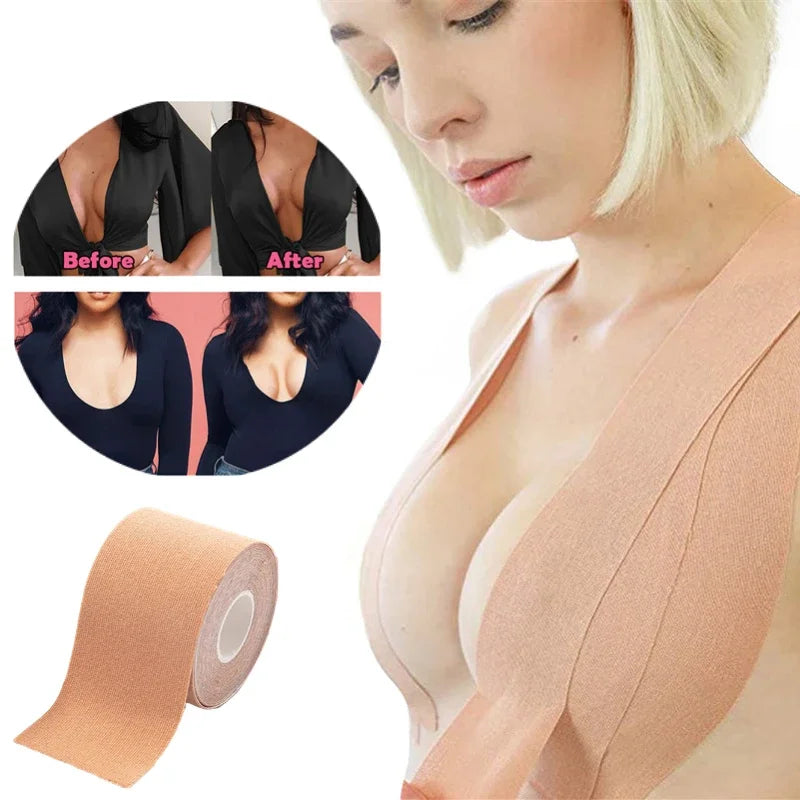 Women Lingerie Accessories Wide Boob Tape Bras Push Up Breast Lift Self Adhesive Invisible Strapless Bra Nipple Stickers Covers