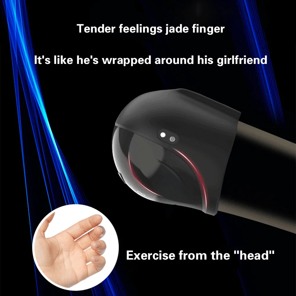 Glans Vibrator Penis Enlargerment Trainer Vibrator Masturbators for Men 10 Speeds Glans Stimulater Massager Adult Sex Toys