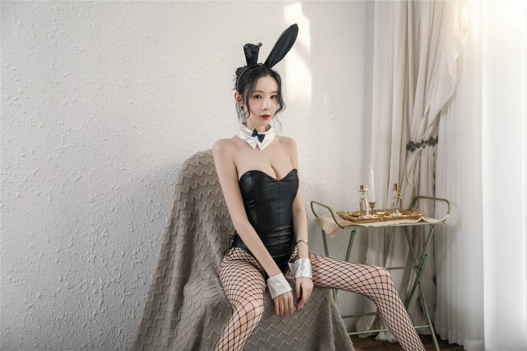 Seishun Buta Yarou Wa Bunny Girl Senpai No Yume Wo Minai Cosplay Halloween Costume for Girls Sexy Cute Bunny Faux Leather Rabbit