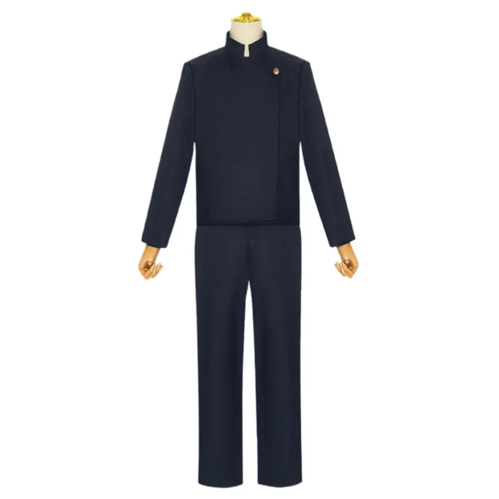 Gojo Satoru Cosplay Costumes pour hommes, Anime  iforme de lycée, Perruque trempée, Costume d'Halloween, Vêtements pour adultes