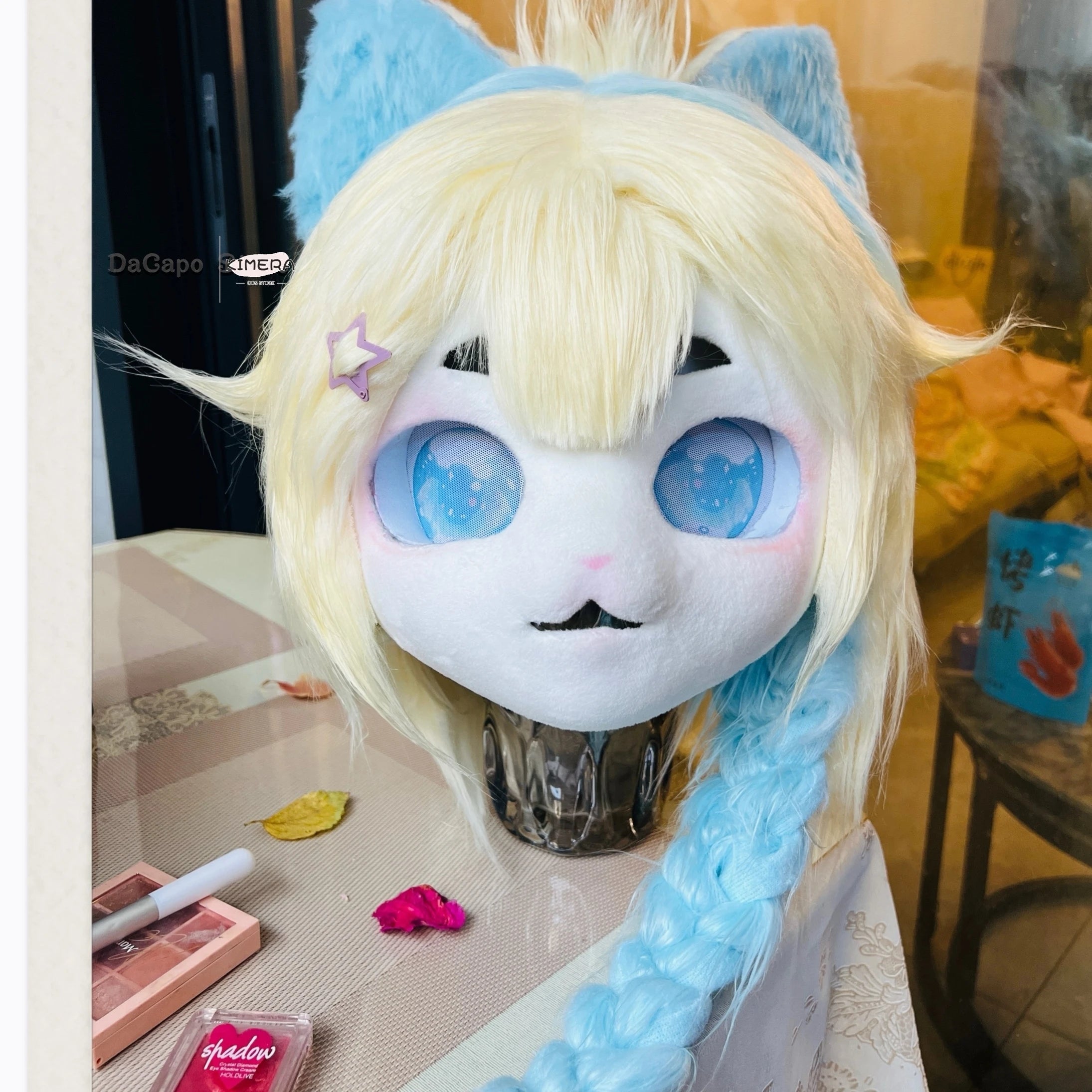 Fursuit Kigurumi Skull Headwear Cosplay Furry DIY Kit Accessories Face Pile Fabric Animal Kig Mask Head Base Fullset All in one