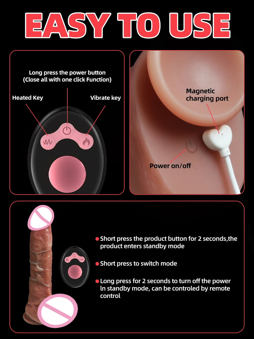Vibrator dildo xxl realistic big cock telescopic heated spinning penis expansion vibratory massager female couple sex toys 18