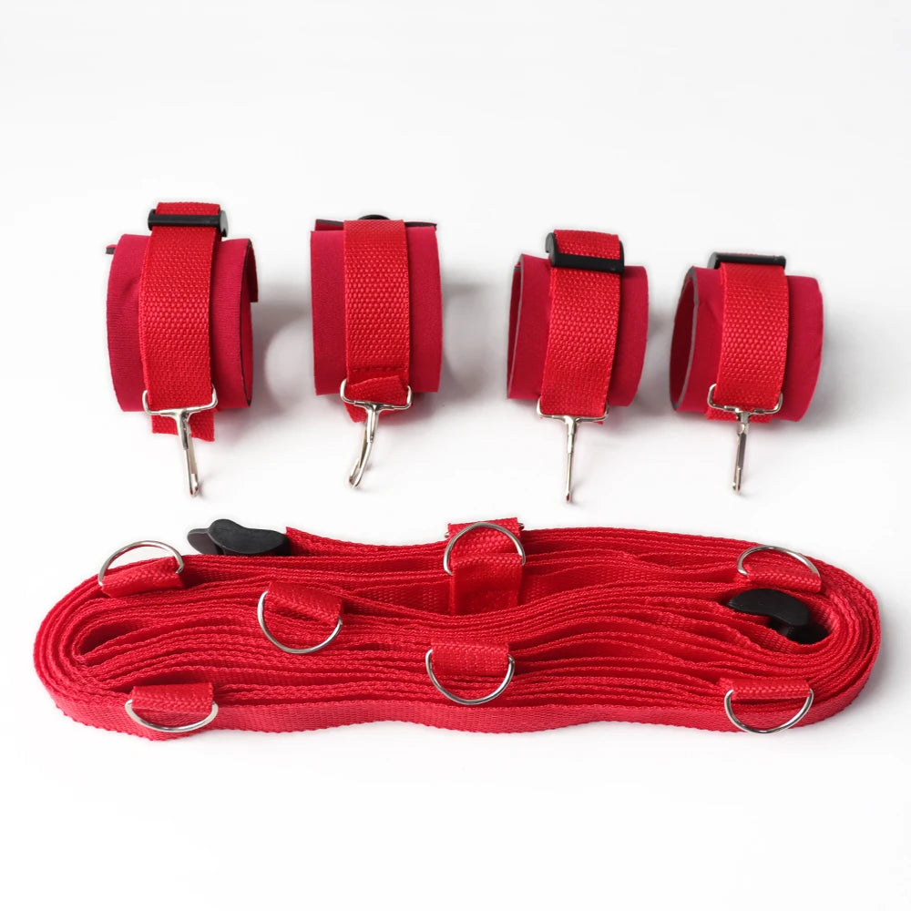Adult Games Erotic Sex Toys For Woman Men Couples Slave Handcuffs Nylon BDSM Equipment Bondage Restraints Fetish Sex Products
