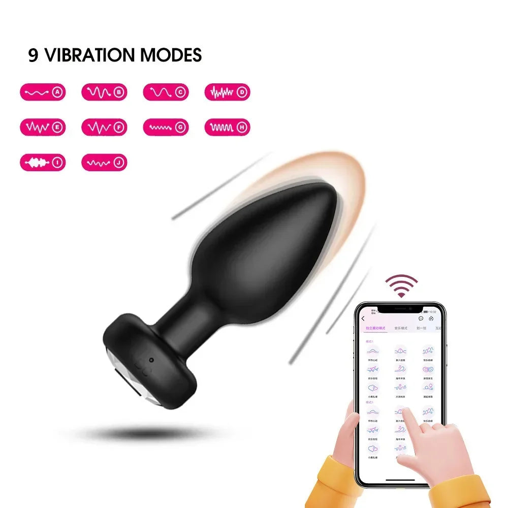Wireless Remote Anal Plug Set Prostate Orgasm Masturbation Massager Adult Sex Toys Butt Plug Anal Toy Waterproof Control Unisex
