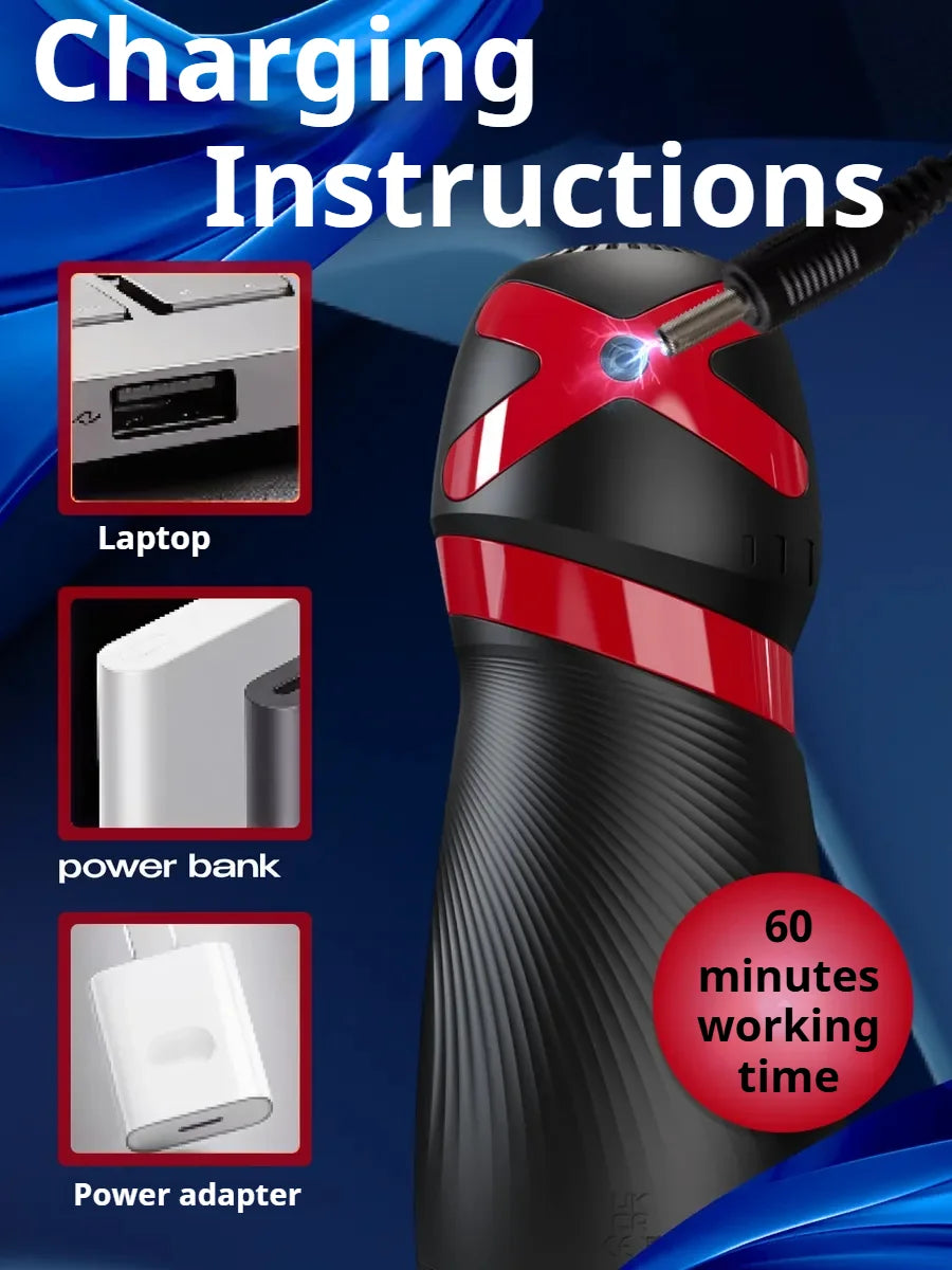 Sex Toys Automatic Male Masturbator Cup Intelligent Voice Blowjob Vaginal Penetration Pocket Pussy Toys for Couples Intimate