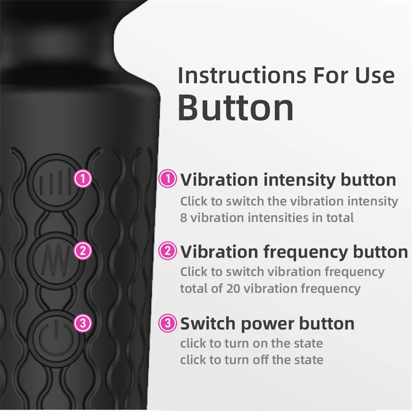 Powerful Dildos Vibrator Dual Motor Silicone Large Size Wand G-Spot Massager Sex Toy For Couple Clitoris Stimulator for Adults