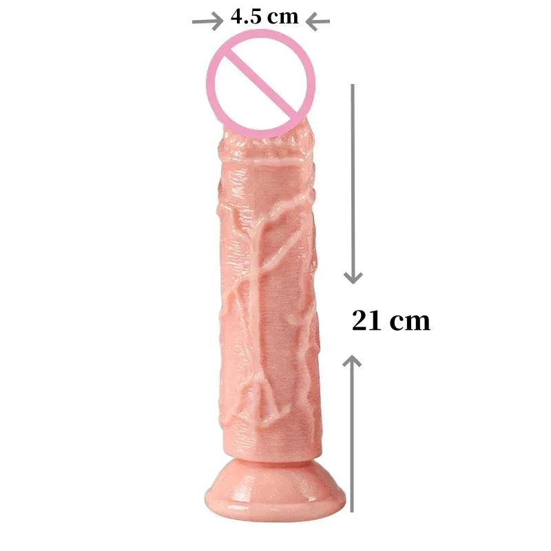 Big Dildo 19-26CM Adult Sex Products No Vibrator Soft Big Dildo Sexy Toys Anal Plug Women Sex Toy Penis Suction Cup Buttplug
