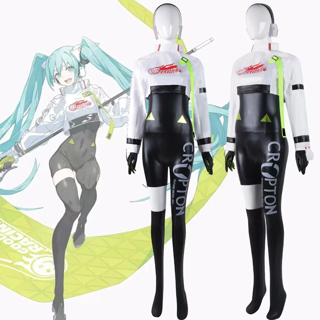 Anime Mikuu 2022 Racing Cosplay Costumes Game Hatsune Miku Anime Cosplay Costume For Women Halloween Carnival Party Comic Con