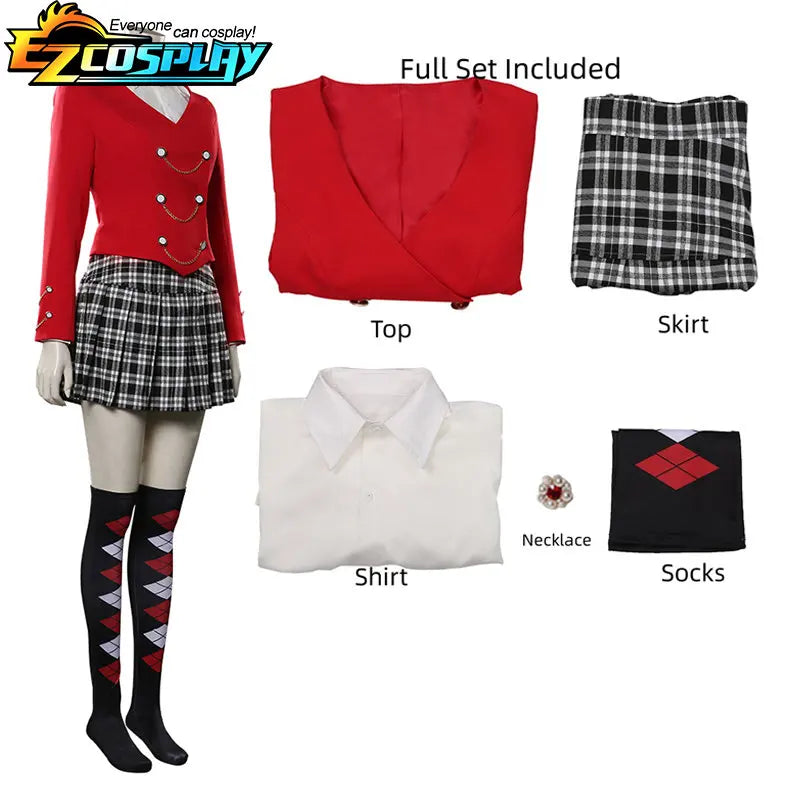 Women's Veronica Sawyer Cosplay Costume Outfits Halloween Heathers the Musical Costume Skirt Suit