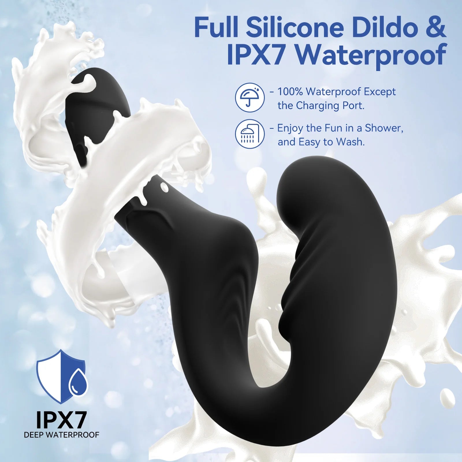 GAIWU 6 Inch & 4 Inch Strap On Double Sided Dildo 10 Strong Vibrating Anal Clitoral G Spot Vibrator Pegging & Lesbian Sex Toys