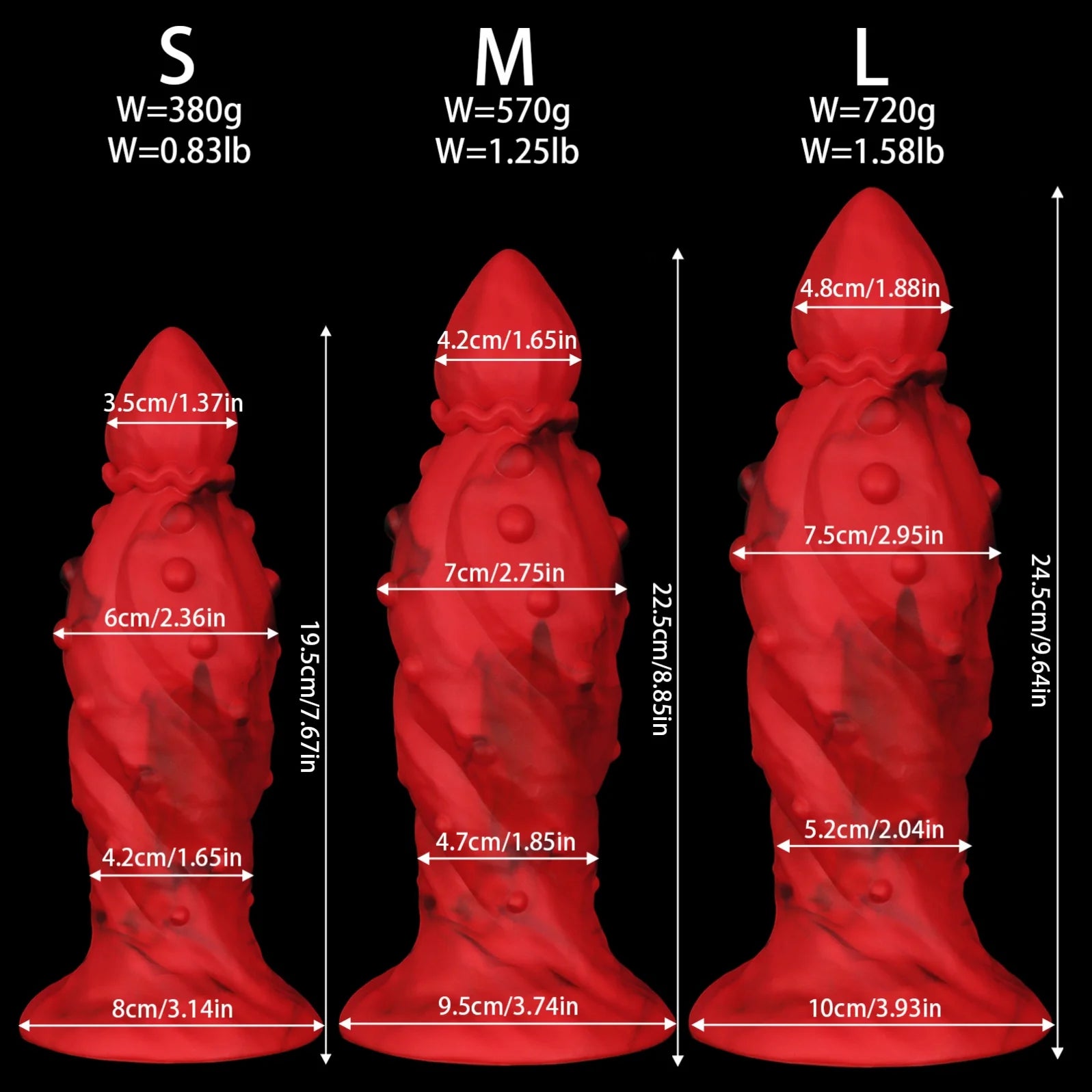 Threaded Pointed Anal Plug Huge Butt Plug Anal Dilation G-Spot Stimulation Sex Toys For Women Men Gay Prostate Massage Adult Toy