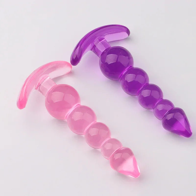 Anal Plugs Anal Beads Dildo Butt Soft Silicone Plug Prostate Massage Unisex Sexy Stopper Adult Sex Toy for Men Women Adult Games