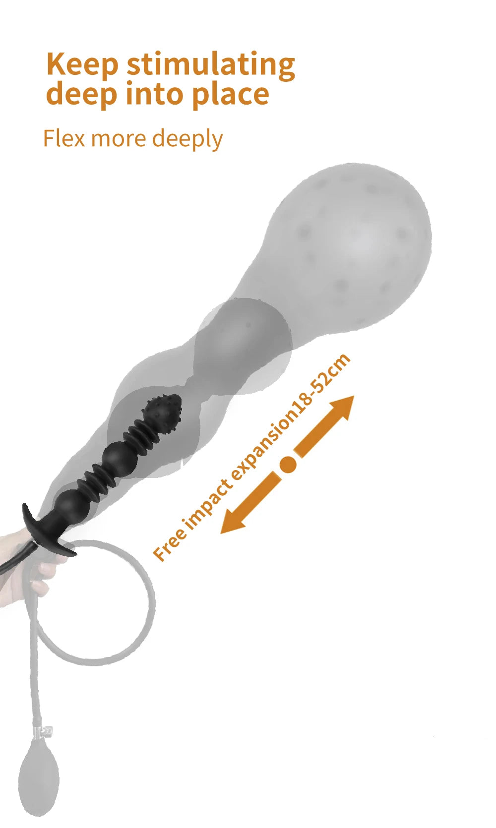 BDSM Vibrator Inflatable Anal Plug Huge Butt Plug Dildo Pump Vaginal Anus Expansion Prostate Massager Sex Toys for Woman Men Gay