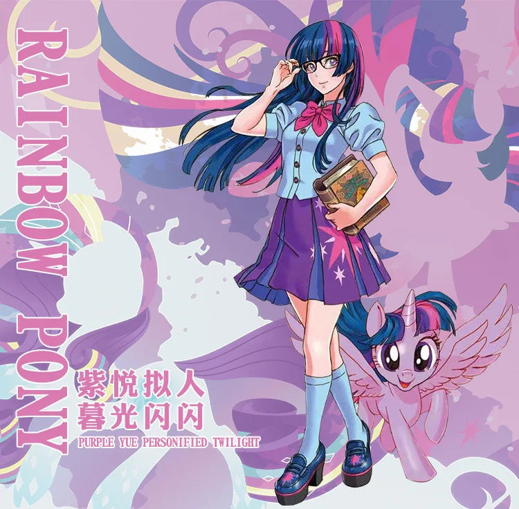 Twilight Sparkle Costume Human Dress Cosplay Costume Sailor Shirt Short Dress Halloween Carnival Party Uniform Set