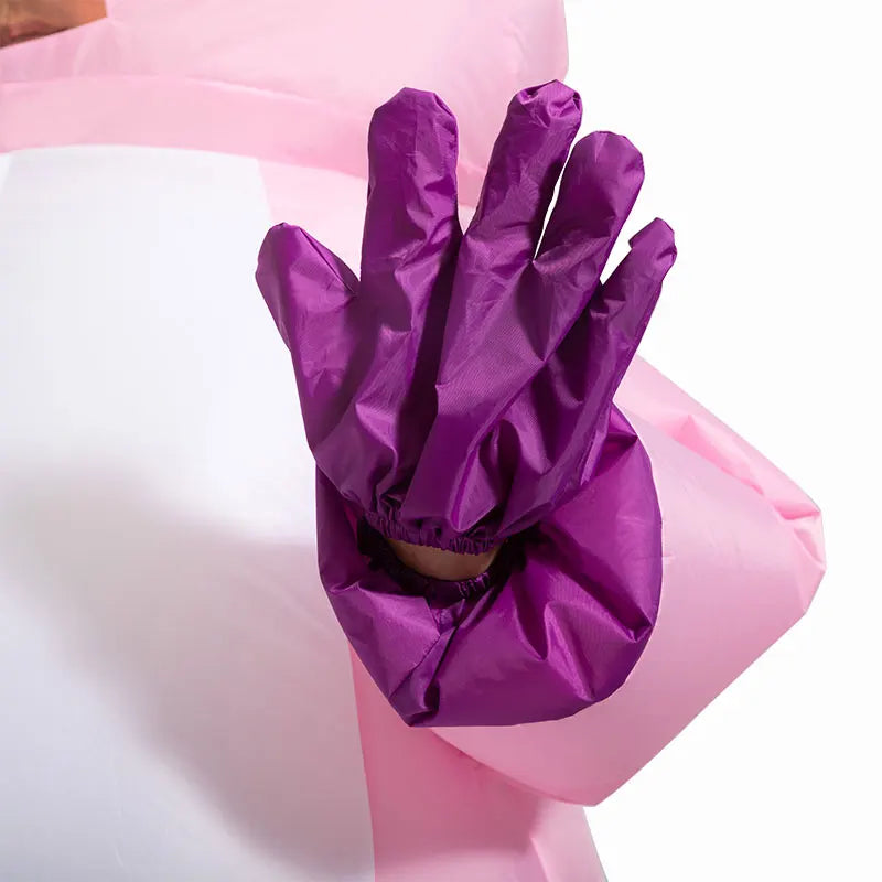 anime Inflatable Unicorn Costume Pink Full Body Unicorn Cosplay Costumes with Blower Funny Party Halloween Costume for Adult