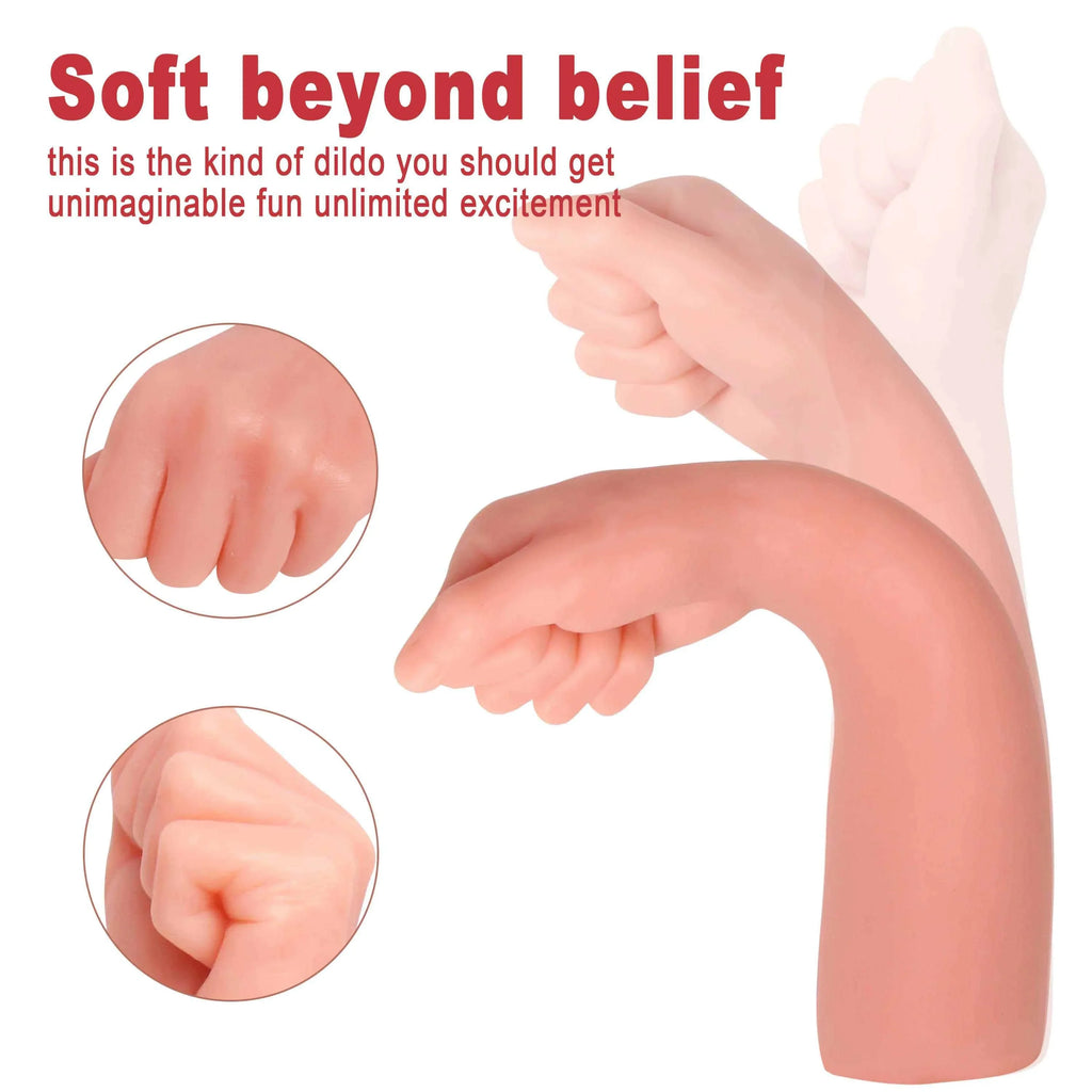 Giant Hand Shaped Anal Plug Arm Dildo Soft Silicone Fist Anal Filling Female Masturbation Sex Toys Realistic And Easy To Clean