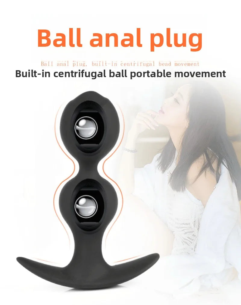 Ball-shaped Anal Plugs, Available Both Men Women When Worn Outside, Steel Ball Pullable Anal Plugs, Sex Products  Sex Toys