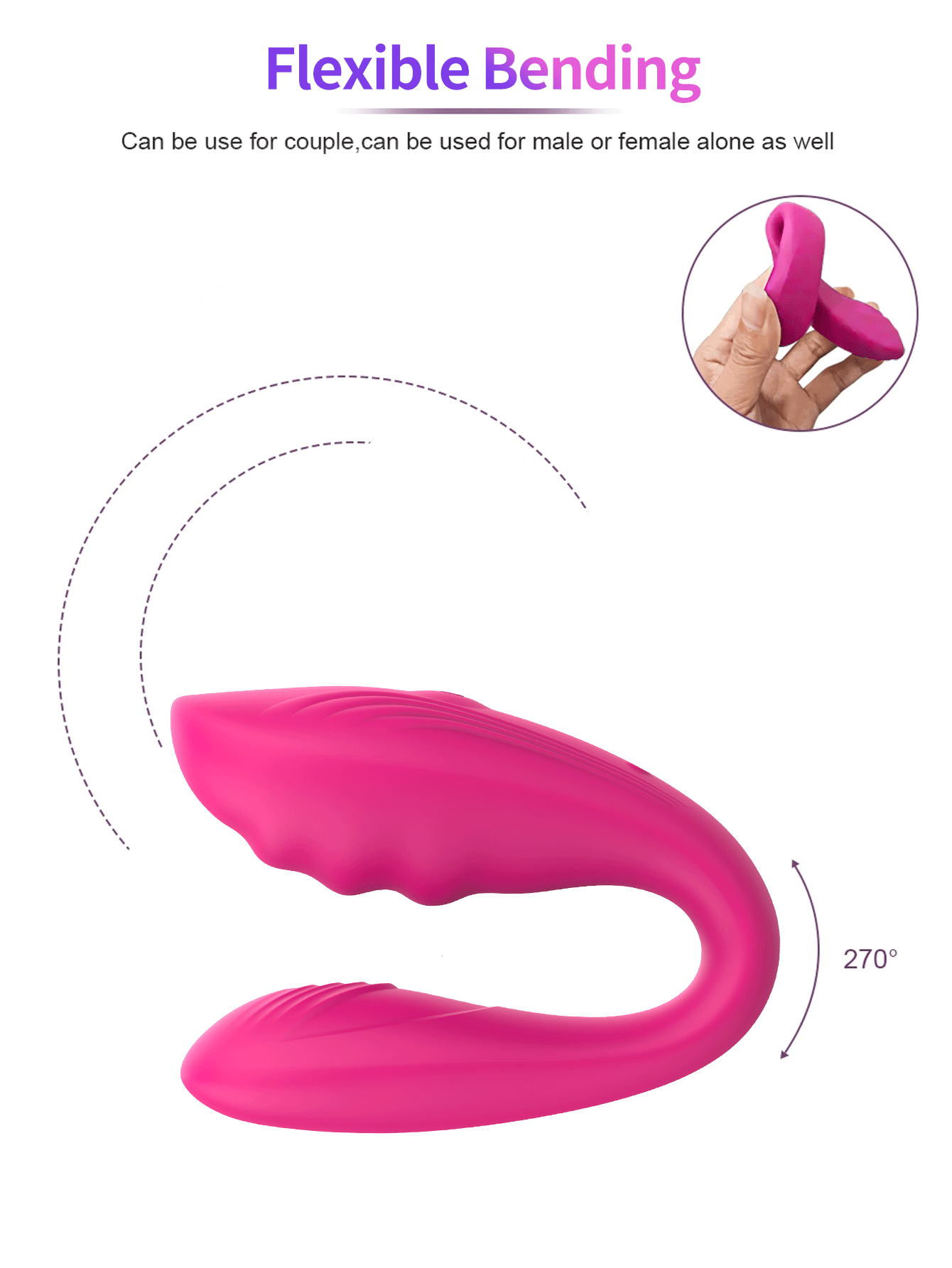 Couple Vibrator Adult Erotica Female Mini Wearable 9 Modes G-spot Clitoral Anal Stimulation Vibrator Female Sex Toys