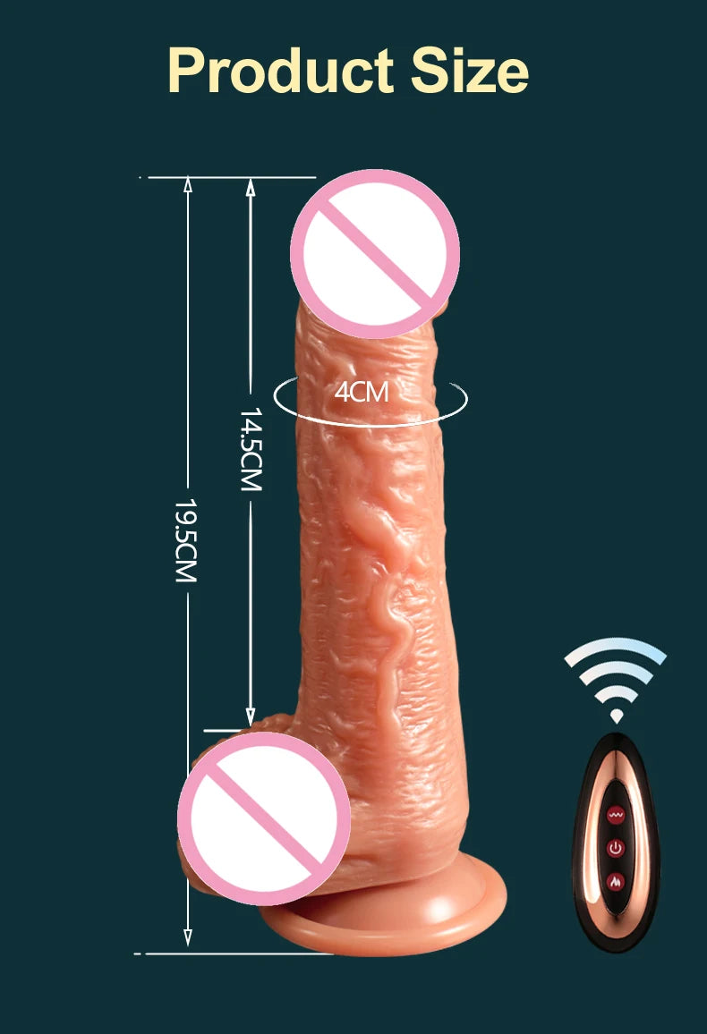 Male Penis Realistic Dildo Rotating Vibrating Man Cock Thrusting Sexy Shopping Penis Vibrator Adult Erotic Sexy Toy for Women