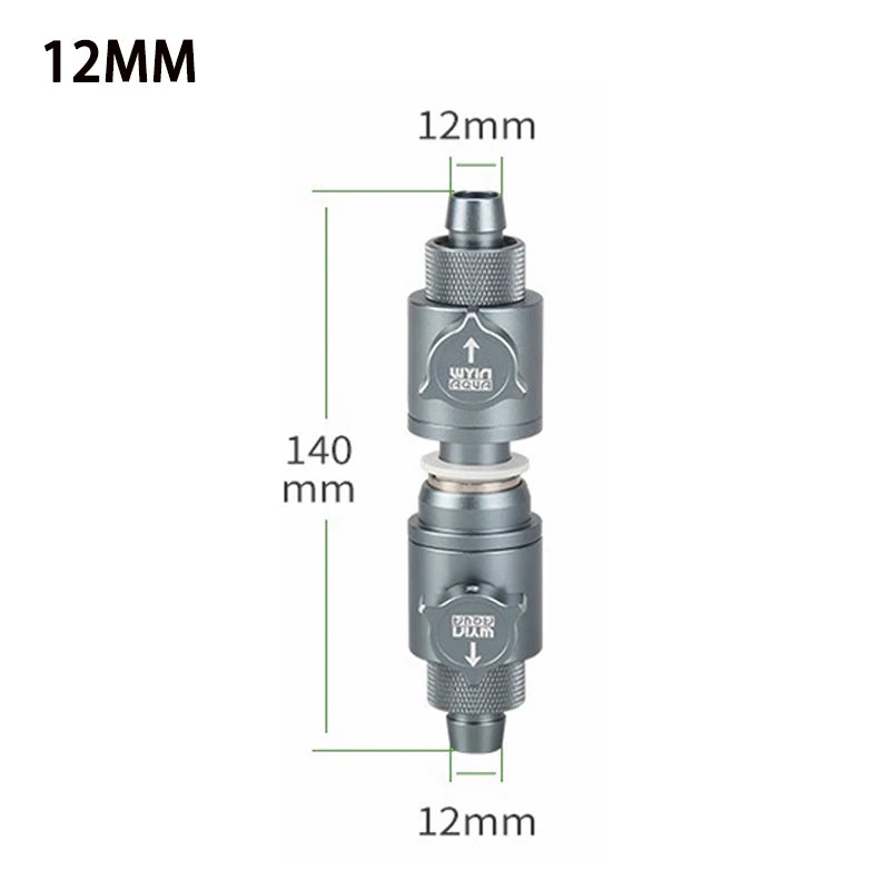 Aquarium inlet and outlet quick plug water pipe ball valve connection regulator fish tank filter accessories equipment